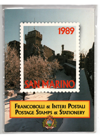 1989 - Libro Ufficiale San Marino Francobolli e Interi Postali